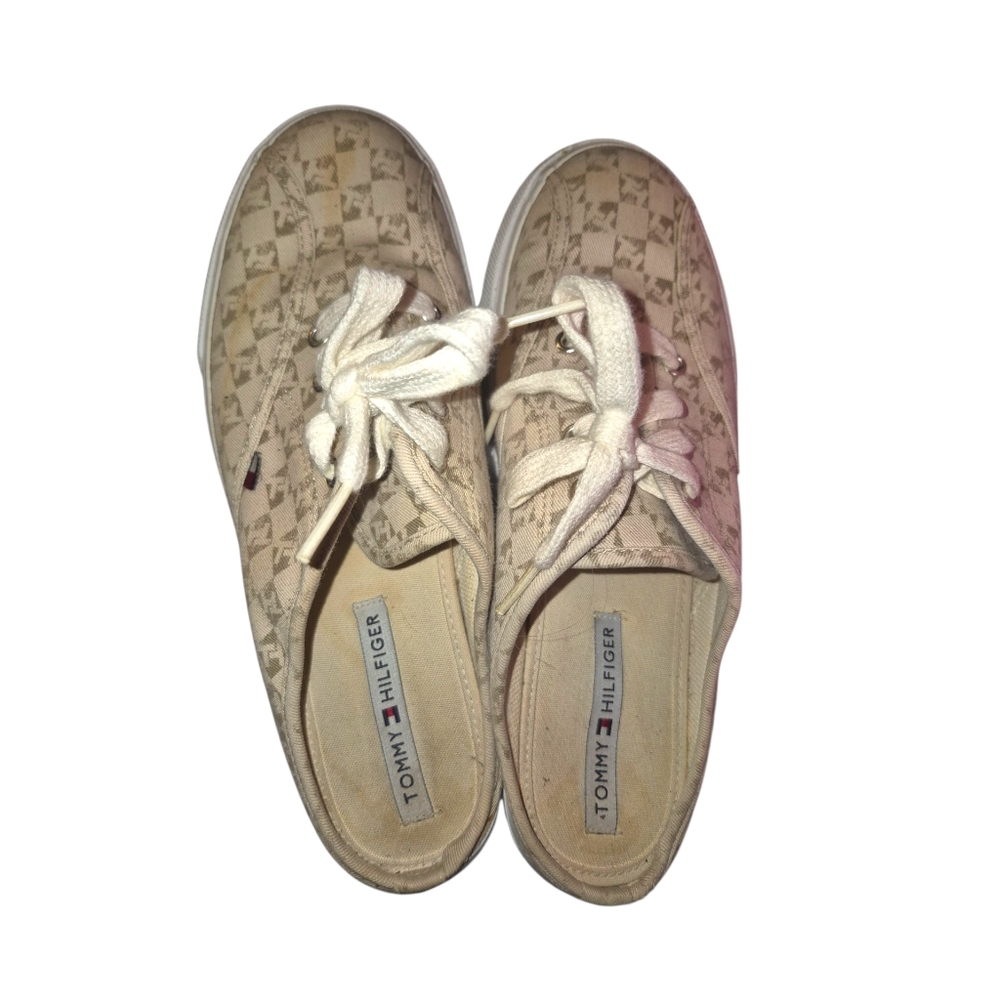 Tommy Hilfiger Tan Slip-On Shoes - Picture 9 of 10